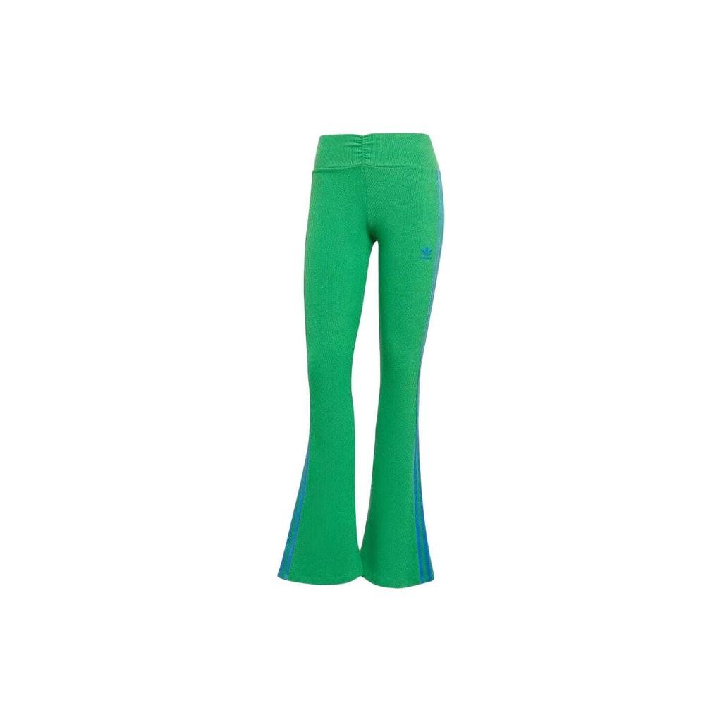 Adidas Originals Slim Fit Flared Casual Pants Women Bottoms Green JG8046