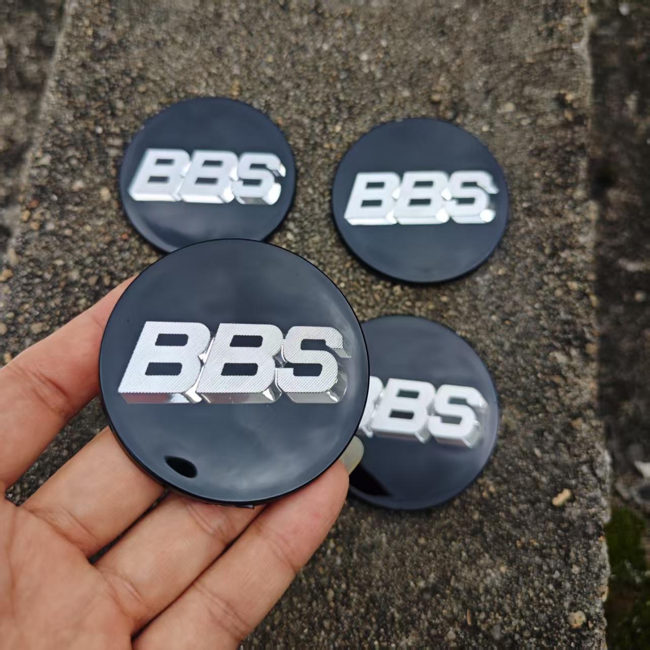 

4pcs 65mm PMMA BBS Emblem Stickers For bbs tire center sticker automobile hub cover 65mm&only stickers