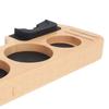 Coffee Tamping Station Wood Tamper Station Compatible with 51mm 53mm 58mm Tamper Distributer Versatile Coffee Accessory