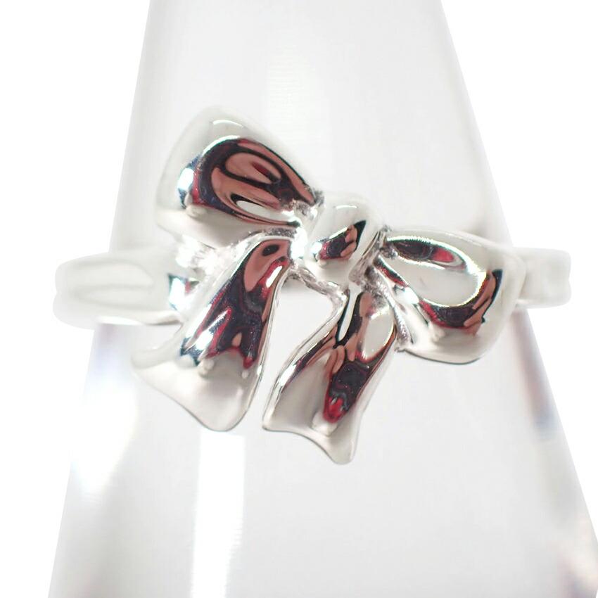 

TIFFANY/Tiffany 925 ribbon ring/size 8.5/g528-64