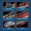 MISINI M7001 1:300 Japanese Yamato Battleship Building Block Set, 2569 Pieces, World War II Navy Ship MOC Toy, Great Battleship Model Assembly Gift an