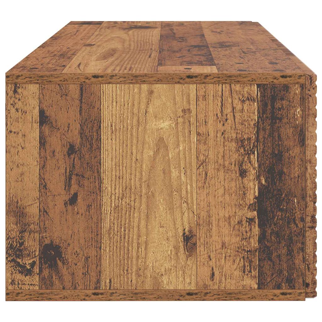 Wall Mounted TV Cabinet Reclaimed Wood Look 78.5 x 41 x 30 cm