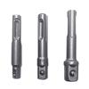 4Pcs Drill Socket Adapter 1/4 3/8 1/2 Nut Driver Socket Hexagonal Shank Extension Socket Adapter For Screwdriver Hand Tool