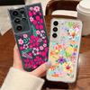 Cartoon Flower Transparent Case For Samsung Galaxy S25 S24 S22 Ultra S23 S24 FE A17 A56 A16 A36 A26 A55 A15 A25 A54 5G Clear Soft TPU Phone Cover