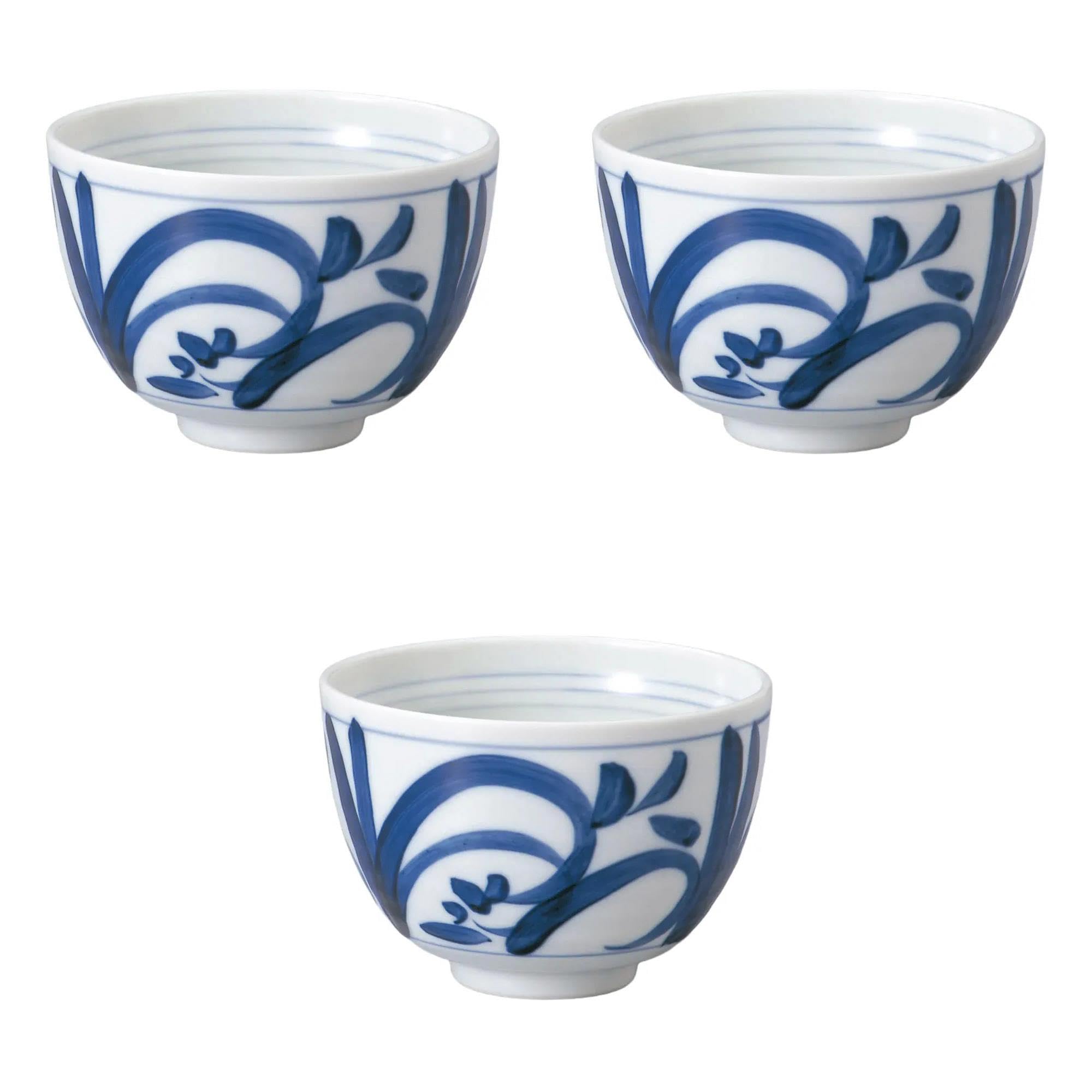 

Set of 3 Tobe Arabesque Small Bowls x Rice Bowl Setomonohonpo [11.9 8.2 cm]