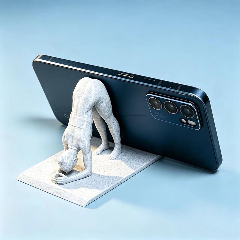 Multifunctional Desktop Phone Holder & Storage Bracket for Yoga or Relaxation