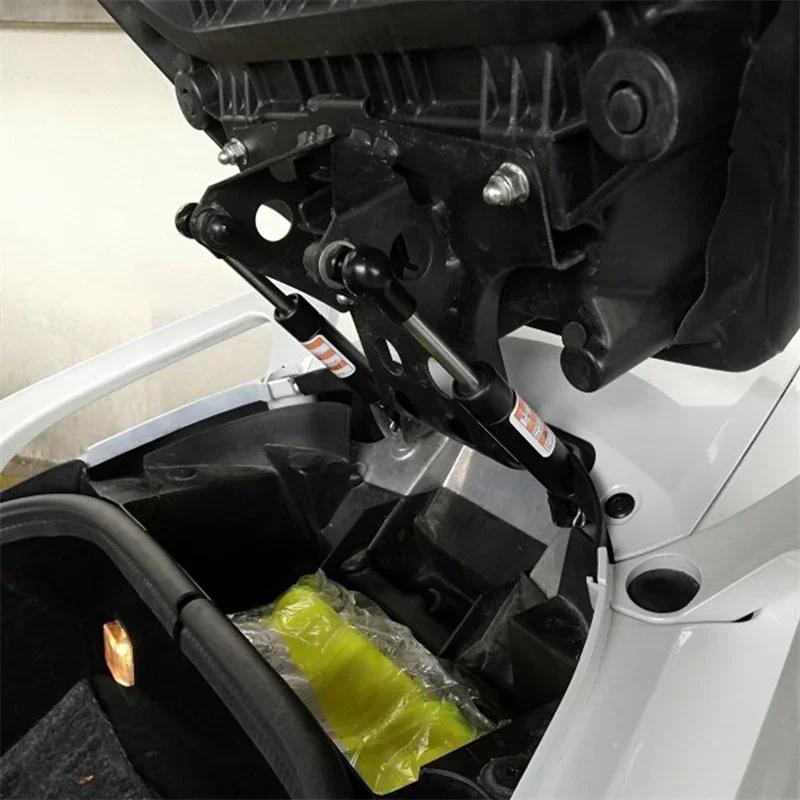 2Pcs Motorcycle Seat Strut Lift Supports Shock Absorbers Rod for Yamaha T-MAX 500 530, Adjustable Metal Seat Lifting Support Spring Bar