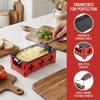 Carbon steel Portable Raclette Non-Stick Non-Stick Baking Tray  Travel Outdoor Picnic