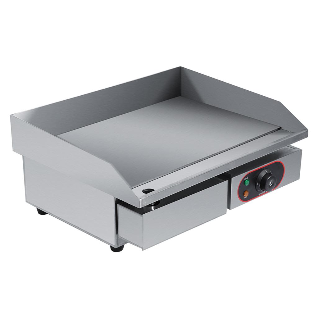 Stainless Steel Electric Griddle Countertop Hot Plate Commercial BBQ Grill