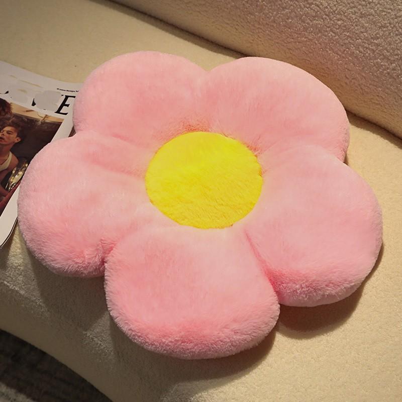Flower Circular Shape Cushion Soft Nap Chair Pillow Ideal for Office Classroom Bedroom Floor Use Winter Thickened Decoration
