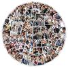 Korean Celebrity Stickers Pack: 6 Sheets, 102 Unique Portraits & Cute DIY Wallpapers