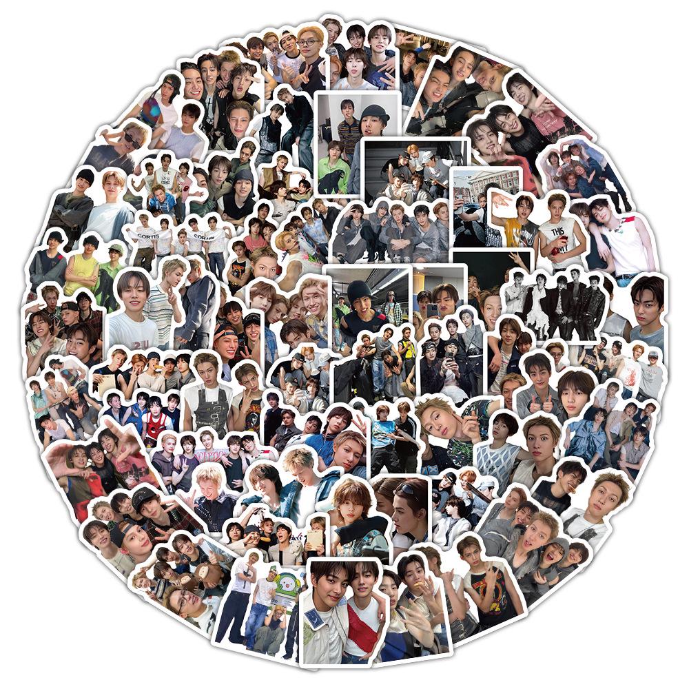 Korean Celebrity Stickers Pack: 6 Sheets, 102 Unique Portraits & Cute DIY Wallpapers