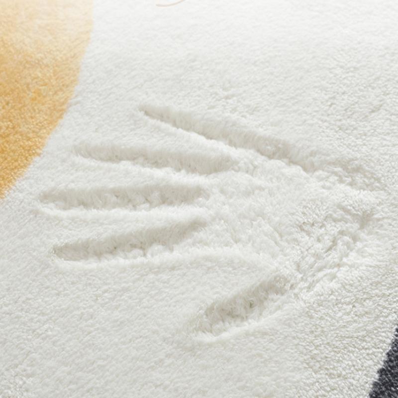 Leichte Luxusteppiche für Wohnzimmer Flauschiger Weicher Lounge Abstrakter Teppich Große Fläche Dick Schlafzimmer Deko Teppich Zuhause Plüsch Bodenmatte