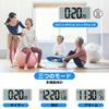 Blueekin Digital Radio LCD Large Full View Can Be Wall Alarm Loud Timer Wall Desk Battery Snooze Time Display Clock, Wave, Screen, Large, Compatible,