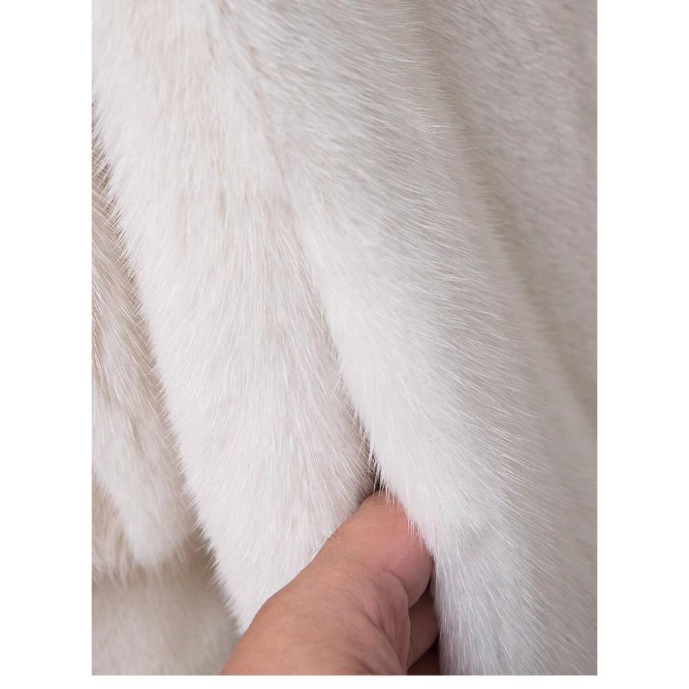 New High-end Imitation Velvet Mink Fur Coat Fur Coat Women's Long Hooded Environmentally Friendly Fur Coat