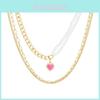Elegant Alloy Heart Shaped Pendant Necklace With Trendy Pearl Accents For Women