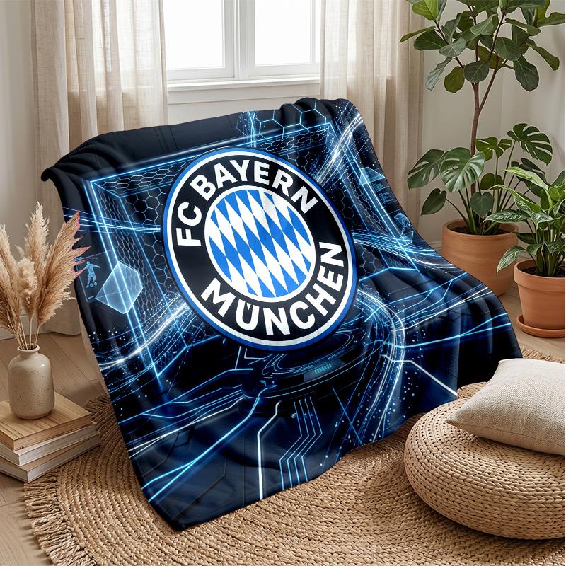 Bayern Munich Theme Blanket Soft Flannel Blanket Plush Throw Blanket Cozy Sofa Bed Blanket for Home Decor