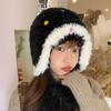 Ear Protection Winter Hat Thickened Pompoms Cap Cute Beanie Hats  Winter