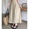 Spring Summer Women Colorful Long Skirts Girls Versatile Comfortable Elastic Dress Female Concise Leisure Vacation Skirts