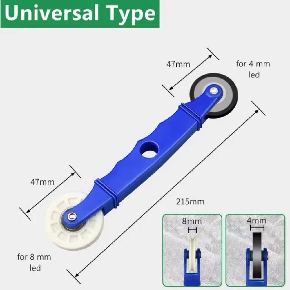 Rubber Wheel Handle Roller Repair Tool Double-Head Window Screening Install Tool Fixed Auxiliary Tools Pressure Pulley