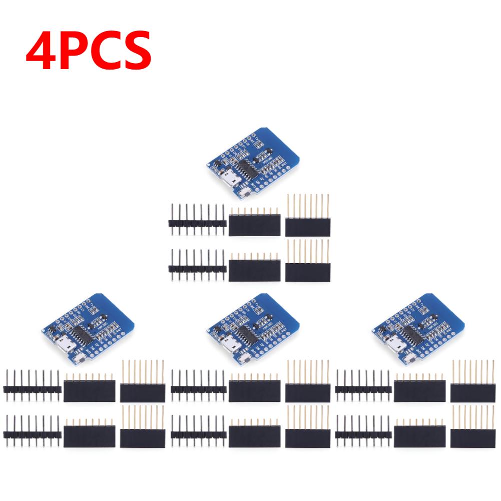 10-1PC D1 Mini TYPE-C/Micro USB ESP8266 ESP-12F CH340G V2 Module WiFi D1 Mini Development Board 3.3V With Pin For Arduino