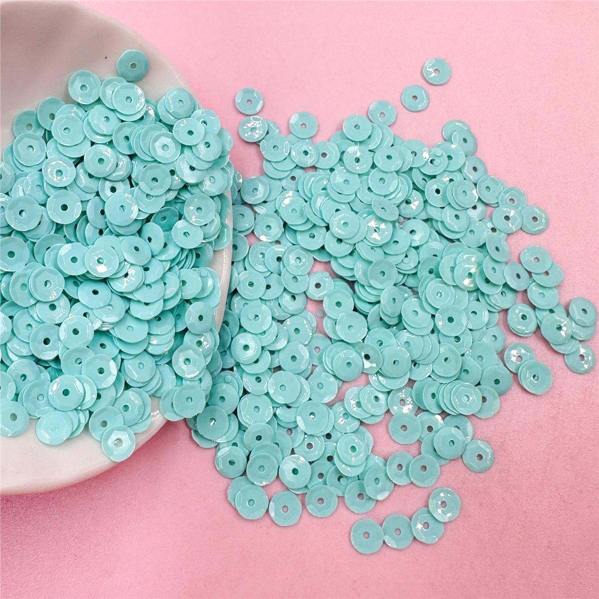 

3000 шт., вогнутый тип, фантомный цвет, круглый, сделай сам, декоративный материал, блестящие блестки, креативный чехол для телефона из ПВХ, ювелирные аксессуары небесно-голубой