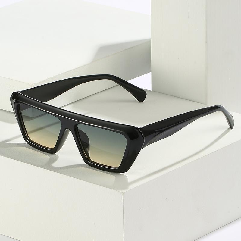 Box Sunglasses, Simple Square Flat-Top Glasses, Personalized Colorful Sunglasses