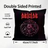 DDEICIDE Band Cushion Cover Plush Fabric Soft DoubleSided Printed Sofa Warm Winter Home Child Gift Pillow Case