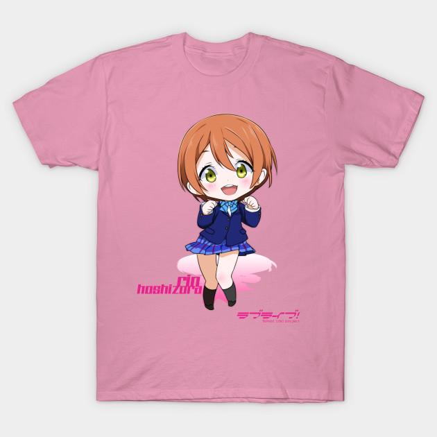 T-Shirt Damen Rin Hoshizora Love Live Harajuku Print Kawaii T-Shirt Sommer Kurzarm Damen T-Shirt Top T-Shirt