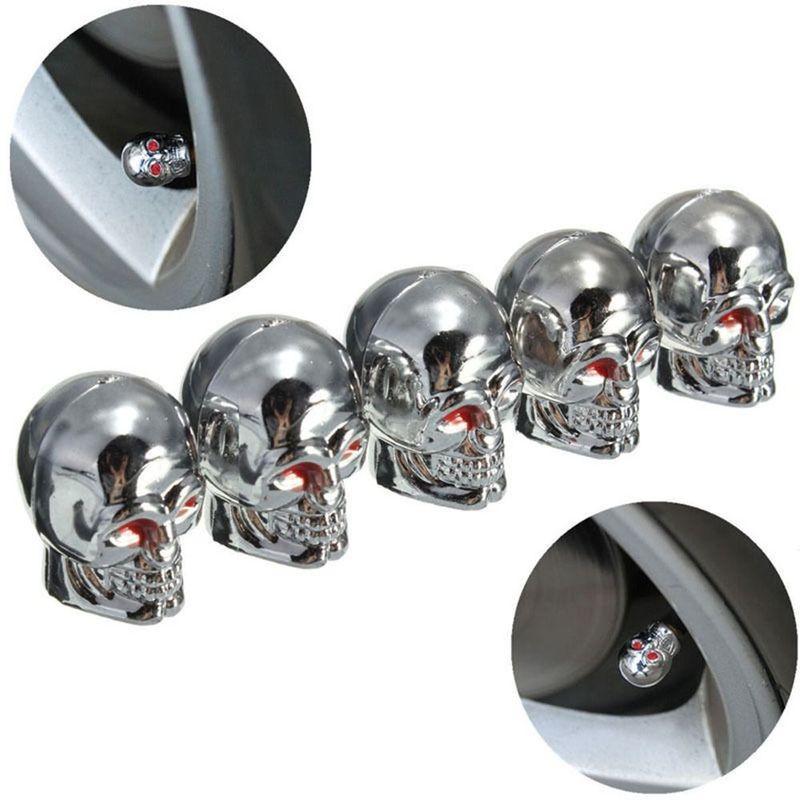 Riding Decoration Skull Style Electric Scooter Valve Stem Cap Protective Cover Tyre Accessories Dust-proof Cover