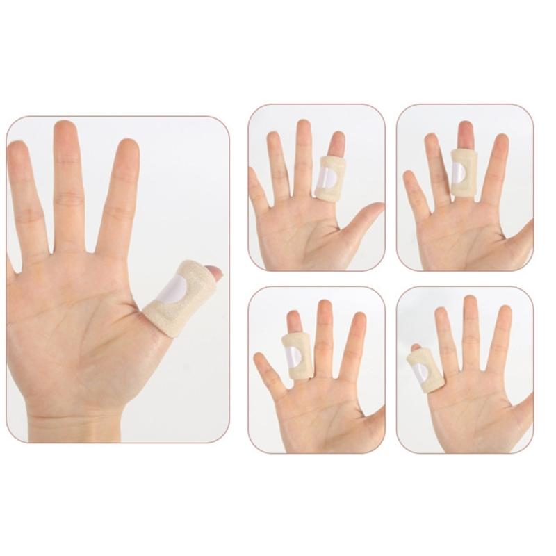 Breathable Finger Splint Stabilizers For Injured Joints Flexible Adjustable Sports Music Activities Comfortable Polyester Support Sleeve
