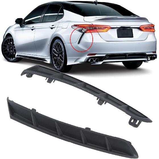 2Pcs Rear Bumper Extension Trim, Left And Right Rear Bumper Extension Trim, Extension with OE Number for 2018 To 2022