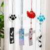 Japanese Wind Chime Goldfish Hanging Glass Wind-Bell Outdoor Ornaments Blessing Pendant Windchimes Home Garden Decor