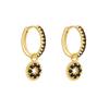 Rainbow Colored Zircon Ear Buckle Set, Love Water Drop Pendant, Small Earrings, Light Luxury and Exquisite Stacked Women's Earrings.