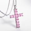Fashion Shine Crystal Zircon Cross Pendant Necklace For Women Girl Zircon Thin Chain Necklace Punk Teenger Party Jewelry