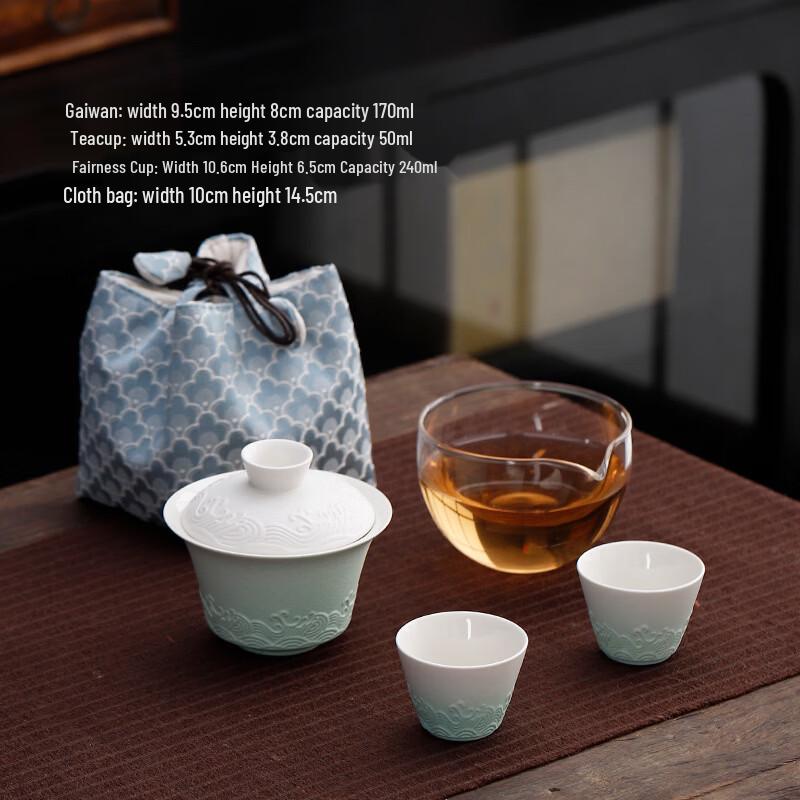 Portable Ceramic Travel Tea Set
