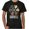 Race Equality Diversity Unites Us Thumbs Up Womens or Mens Crewneck T Shirt Tee