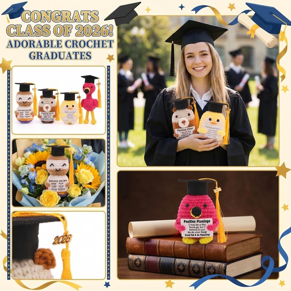 2026 Graduation Knitted Plush Toy