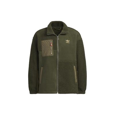 Originale Samtjacken Herren Nacht Cargo Grün Revers Moderat HY7286