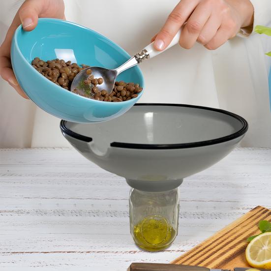 Grease Drainer High Heat Silicone Oil Separator for Pans Cans Multi-Purpose Kitchen Filter for Pasta Fruits Liquids