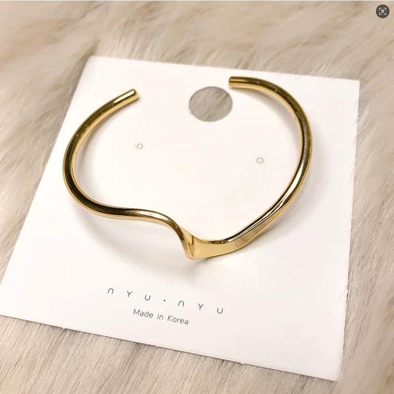 Irregular Geometry Metal Adjustable New Design Gold Plated Mobius Bracelet Women's Luxury Gifts Bracelet for Women Punk Jewelry