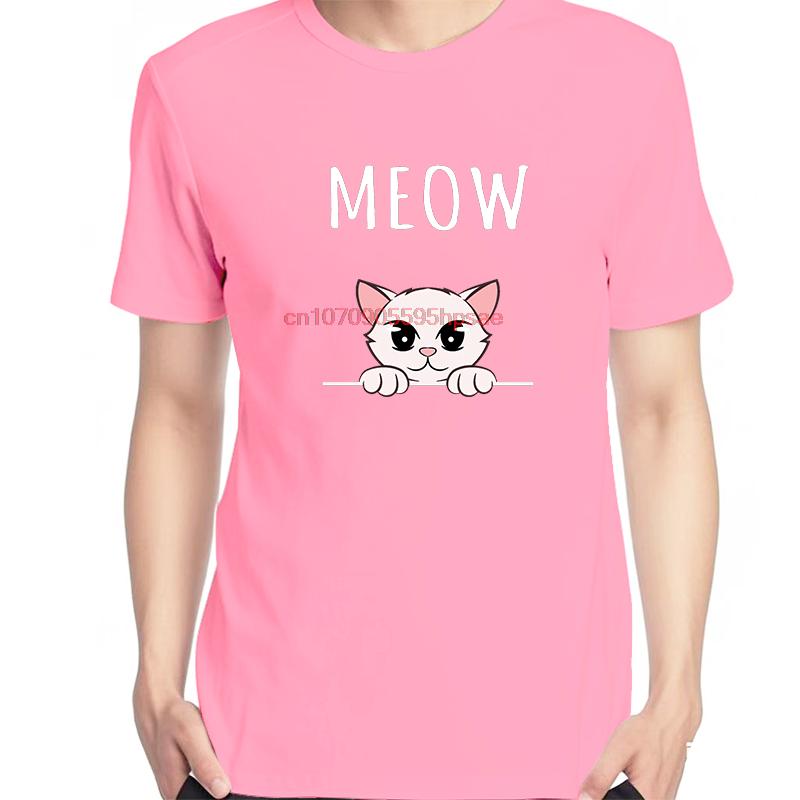 Funny Sound Of A Cat Meow Cat Lover Fashion Graphic T Shirts Summer Cotton New Shirts And Tshirts Unisex Oneck Print T Shirt