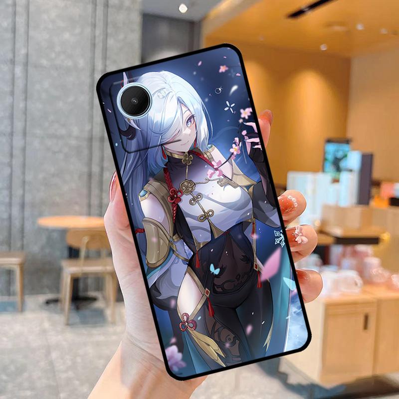 

Чехол Genshin аниме Shenhe для Realme C55 C33 C31 C35 C30 C11 C15 C25s C21Y GT Neo 5 3T 2T 8 9 10 11 Pro Plus Realme C55