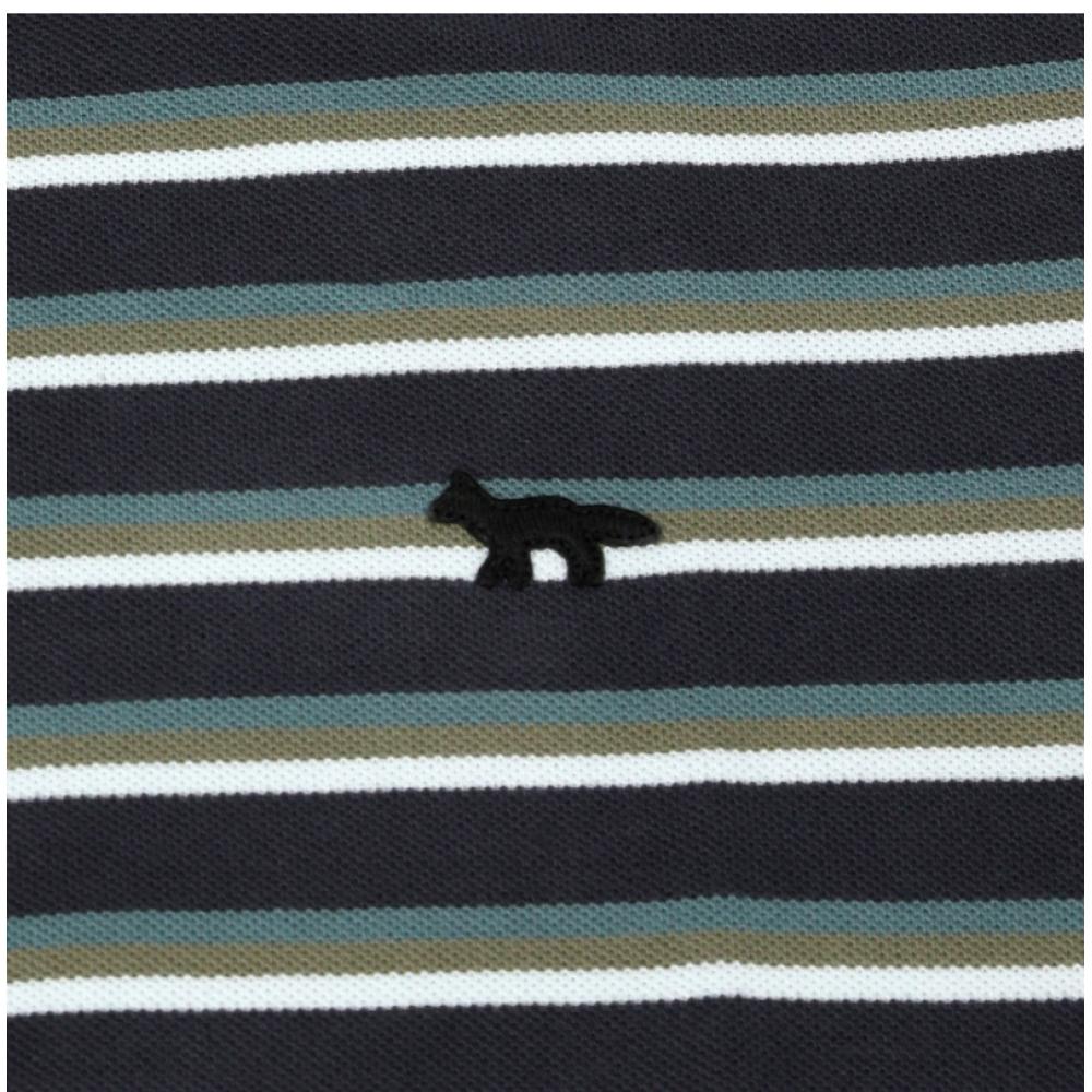 MaiSon KiTSun Profile Fox PaTch MulTi STripe Men S T ShirT Om00103kj7010