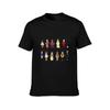 Weihnachtsgeister Pixel Art T-Shirt Übergröße Einfarbiges T-Shirt