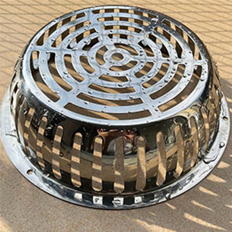 ABBY-304 Stainless Steel Rooftop Floor Drain Cover Roof Balcony Sewer Filter Gutter Drain Pipe Anti-Blocking Mesh Cover