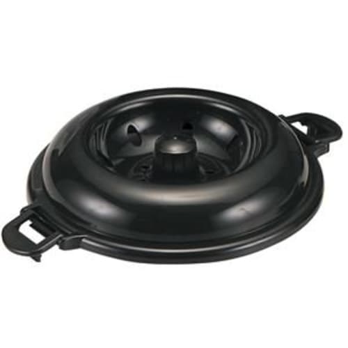 Chibi Kuro-chan" microwave-safe rice cooker (2-cup capacity), made in Japan with binchotan charcoal, heat-resistant, and includes a measuring cup and