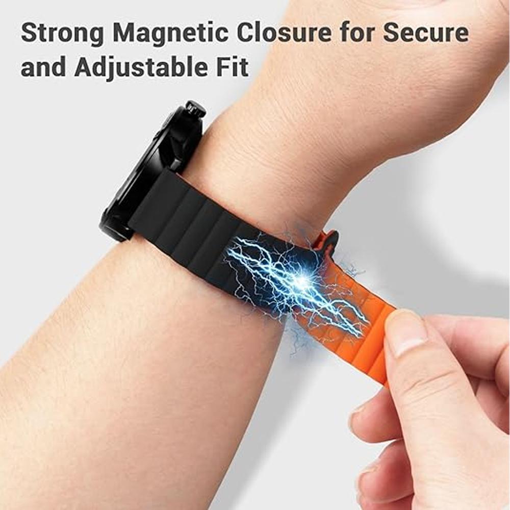 Magnetic Band For Samsung Galaxy watch 8/8 classic/ultra 44mm 40mm 46mm 47mm Silicone wrist bracelet correa Galaxy watch8 Strap