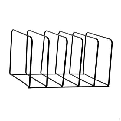 5 Slot Magazine Holder Rack, Square File Holder, Newspaper ,Office Organizer