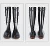 Men's PVC Winter Velvet-Lined Waterproof Work Boots, Mid-High Tube for Warmth and Protection